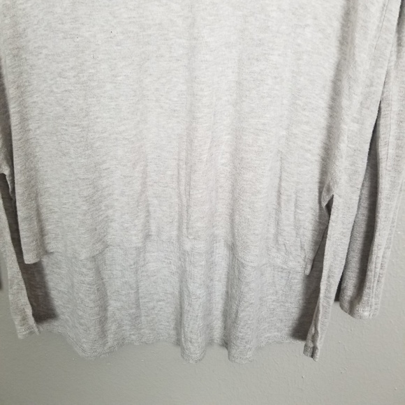 Joan Vass Hi/Lo Gray Long Sleeve Tunic Small - Picture 2 of 6